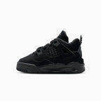Air Jordan 4 Retro 'Black Cat' para niños pequeños