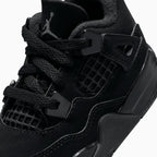 Air Jordan 4 Retro 'Black Cat' para niños pequeños