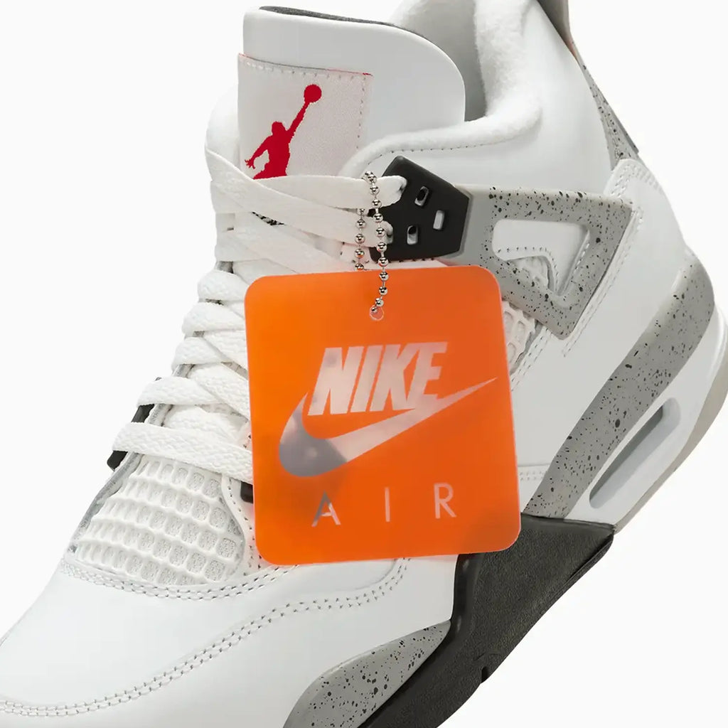 Kid's Air Jordan 4 Retro OG 'White Cement' Grade School