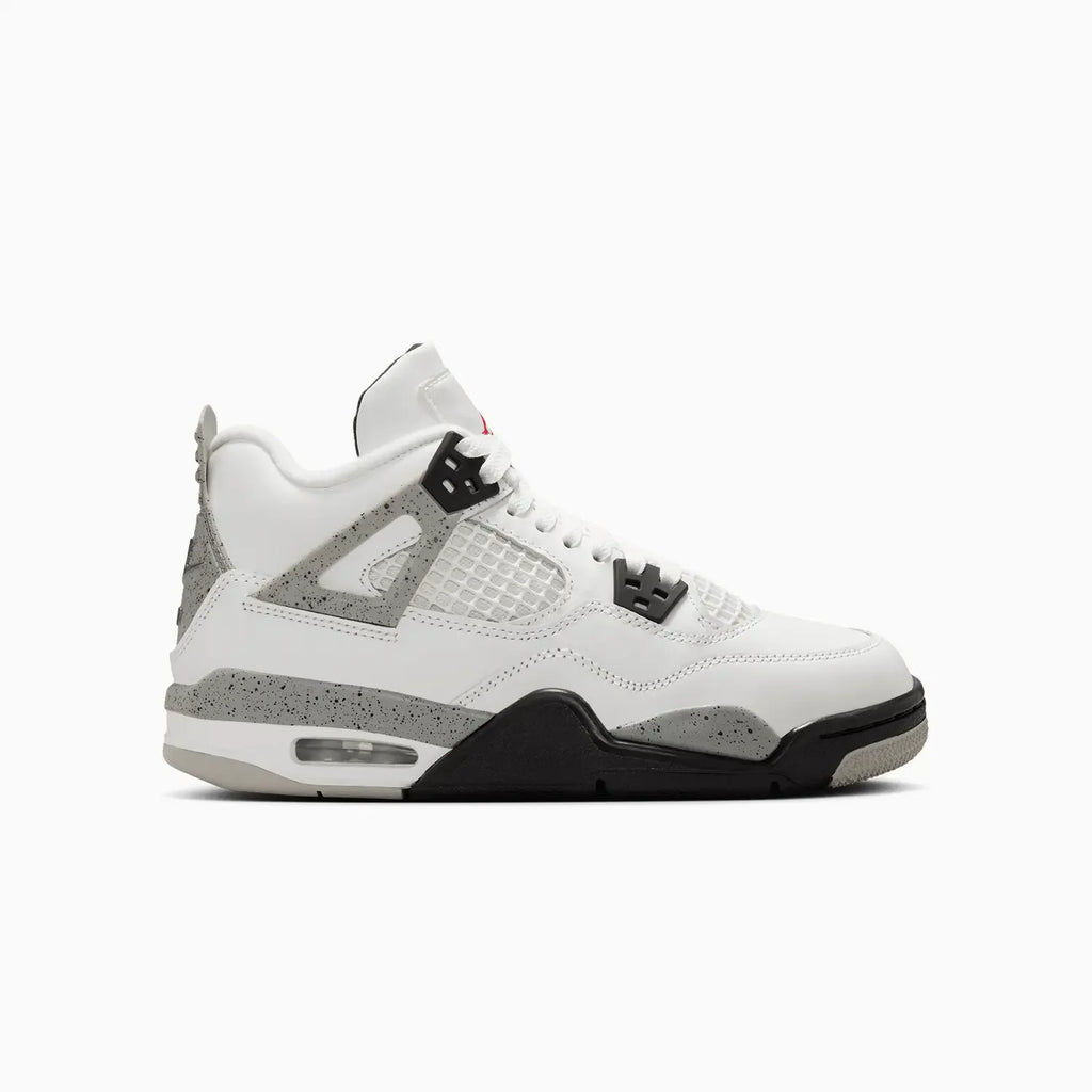 Kid's Air Jordan 4 Retro OG 'White Cement' Grade School
