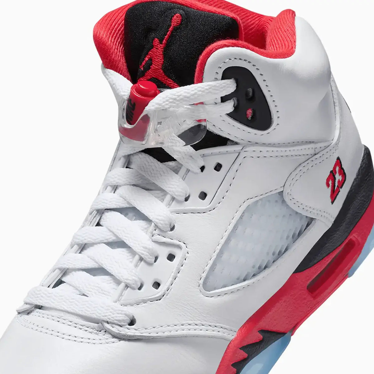 Jordan 5 Retro OG « Fire Red Black Tongue » pour enfant (école primaire)