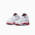 Air Jordan 5 Retro OG 'Fire Red Black Tongue' para niños pequeños