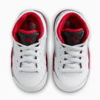 Air Jordan 5 Retro OG 'Fire Red Black Tongue' para niños pequeños