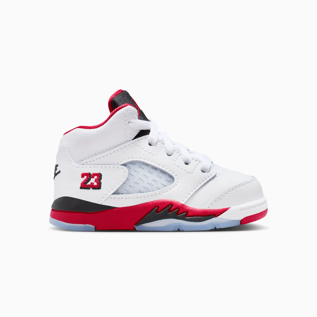 Air Jordan 5 Retro OG 'Fire Red Black Tongue' para niños pequeños