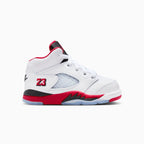 Air Jordan 5 Retro OG 'Fire Red Black Tongue' para niños pequeños
