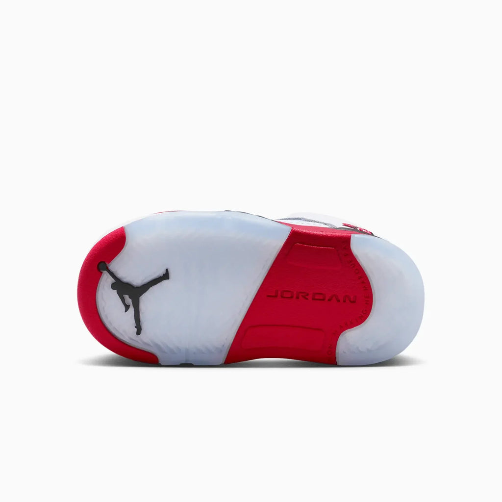 Air Jordan 5 Retro OG 'Fire Red Black Tongue' para niños pequeños