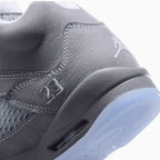 Air Jordan 5 Retro 'Wolf Grey' para niños de primaria