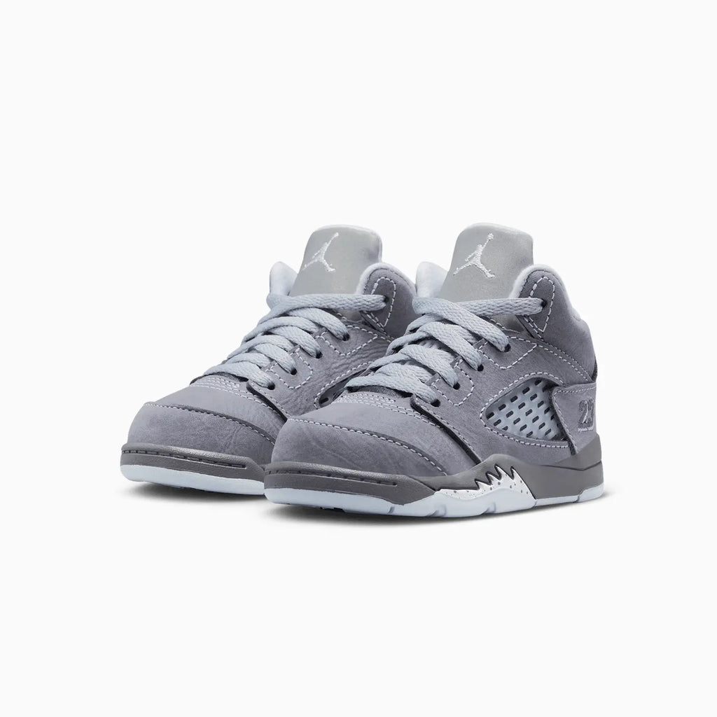 Air Jordan 5 Retro 'Wolf Grey' para niños pequeños