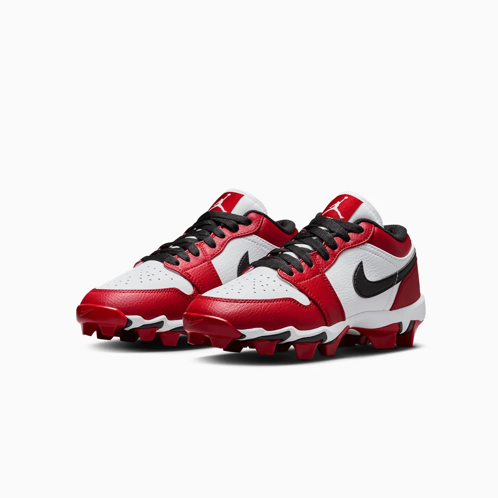 Kid's Jordan 1 Low Cleats 'Chicago' Grade School