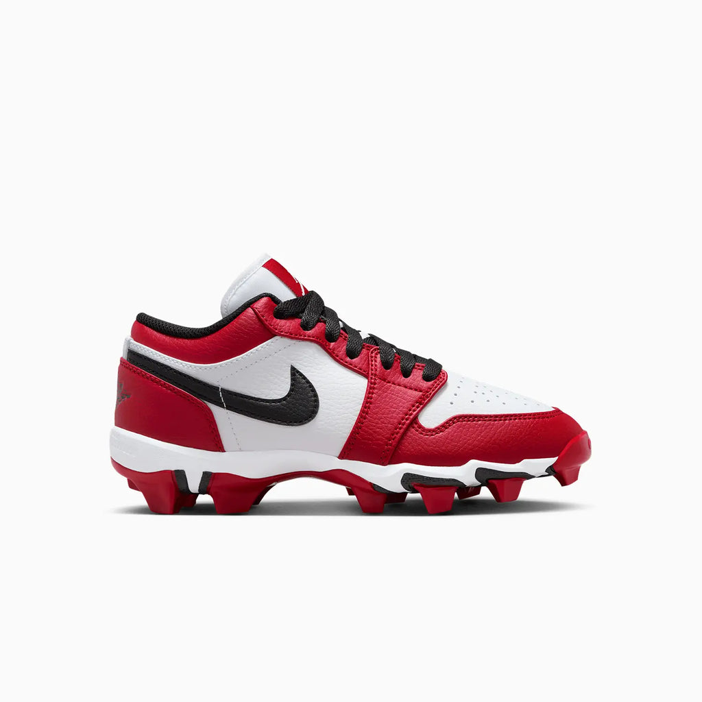Kid's Jordan 1 Low Cleats 'Chicago' Grade School