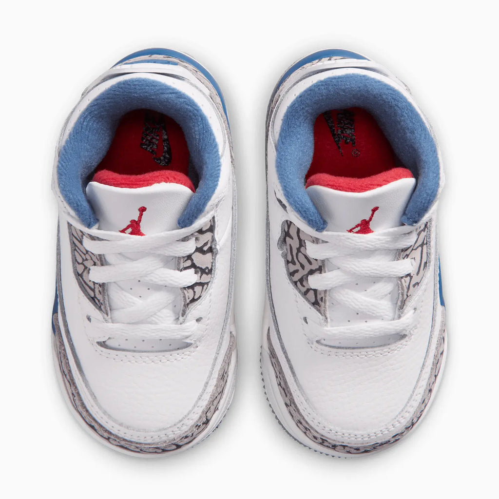 Jordan 3 Retro 'True Blue' para niños pequeños