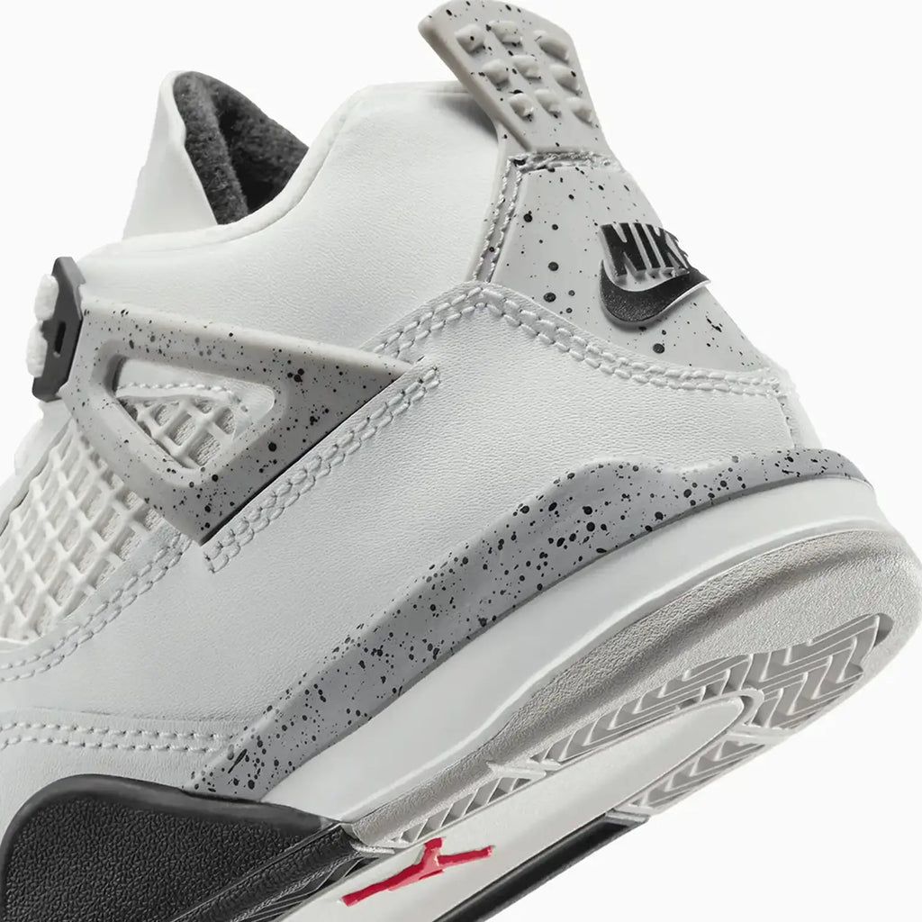 Jordan 4 Retro OG 'White Cement' Preescolar para Niño