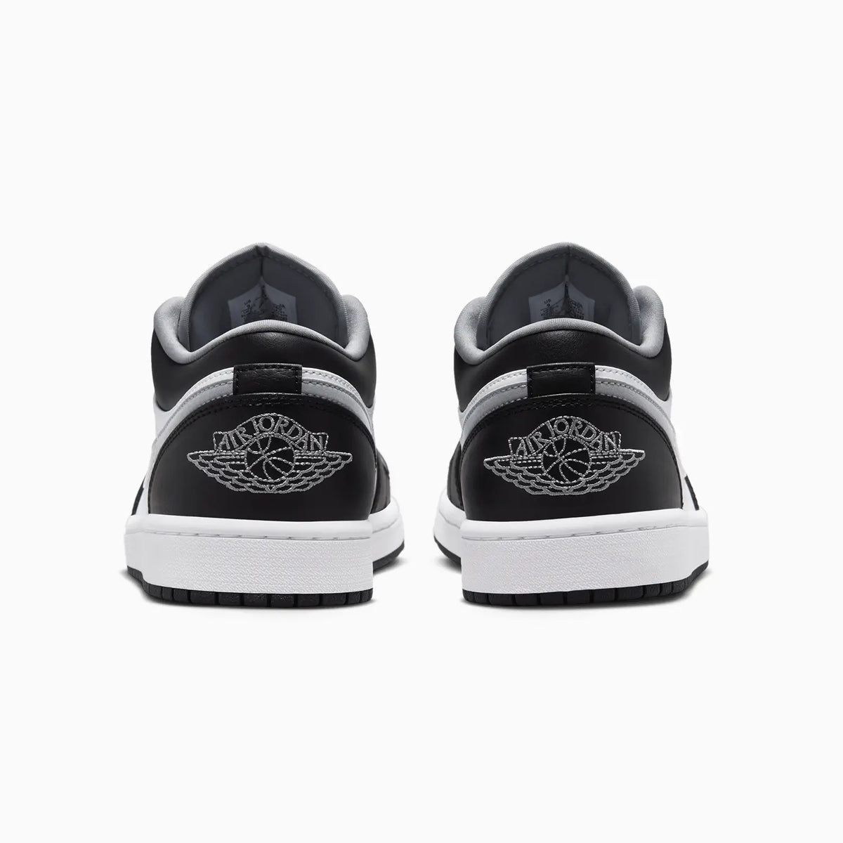 Air Jordan 1 Low de hombre 'Negro Blanco Gris'
