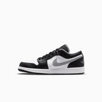 Air Jordan 1 Low de hombre 'Negro Blanco Gris'