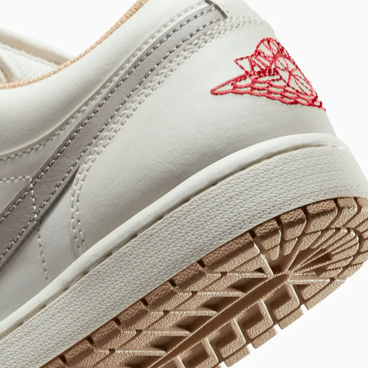 Air Jordan 1 Low de hombre 'Sail Fire Red College Grey'