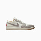 Air Jordan 1 Low de hombre 'Sail Fire Red College Grey'