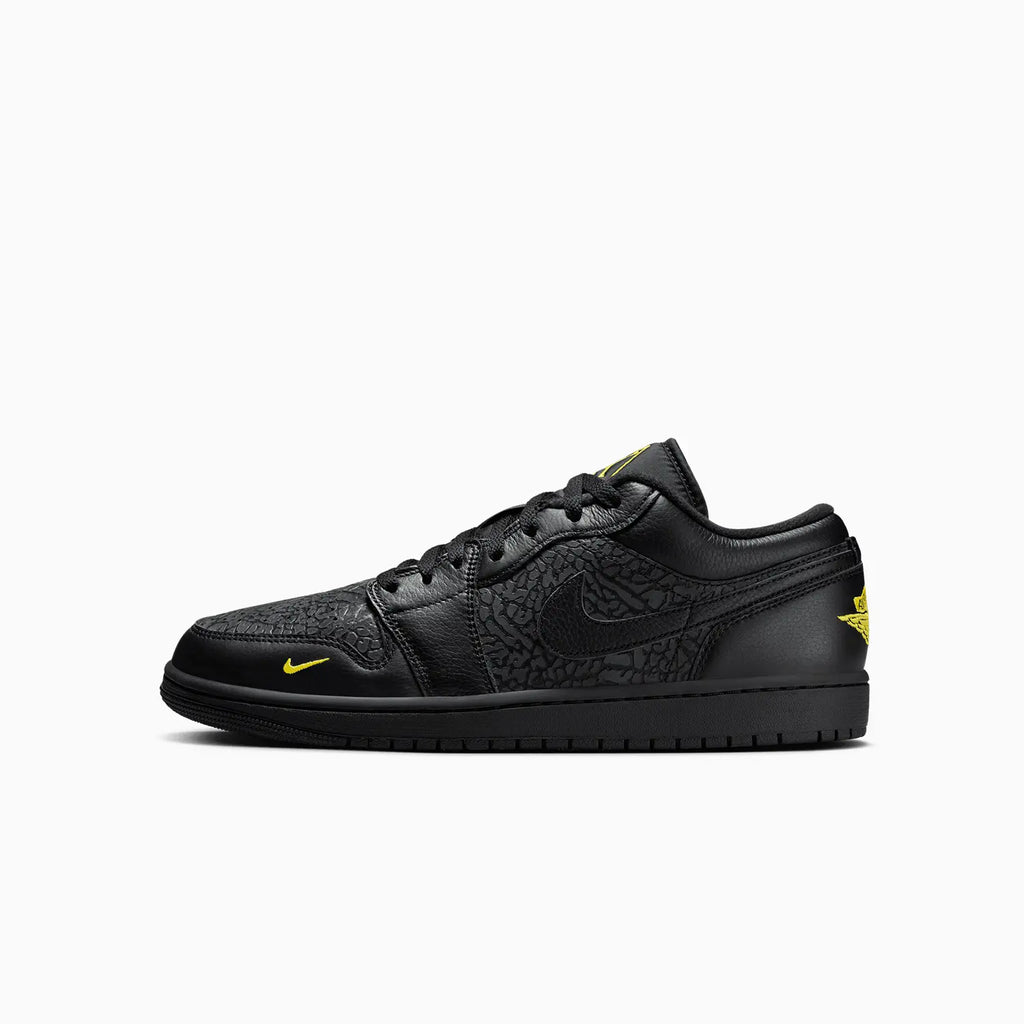 Air Jordan 1 Low SE para hombre 'Black Elephant Print'