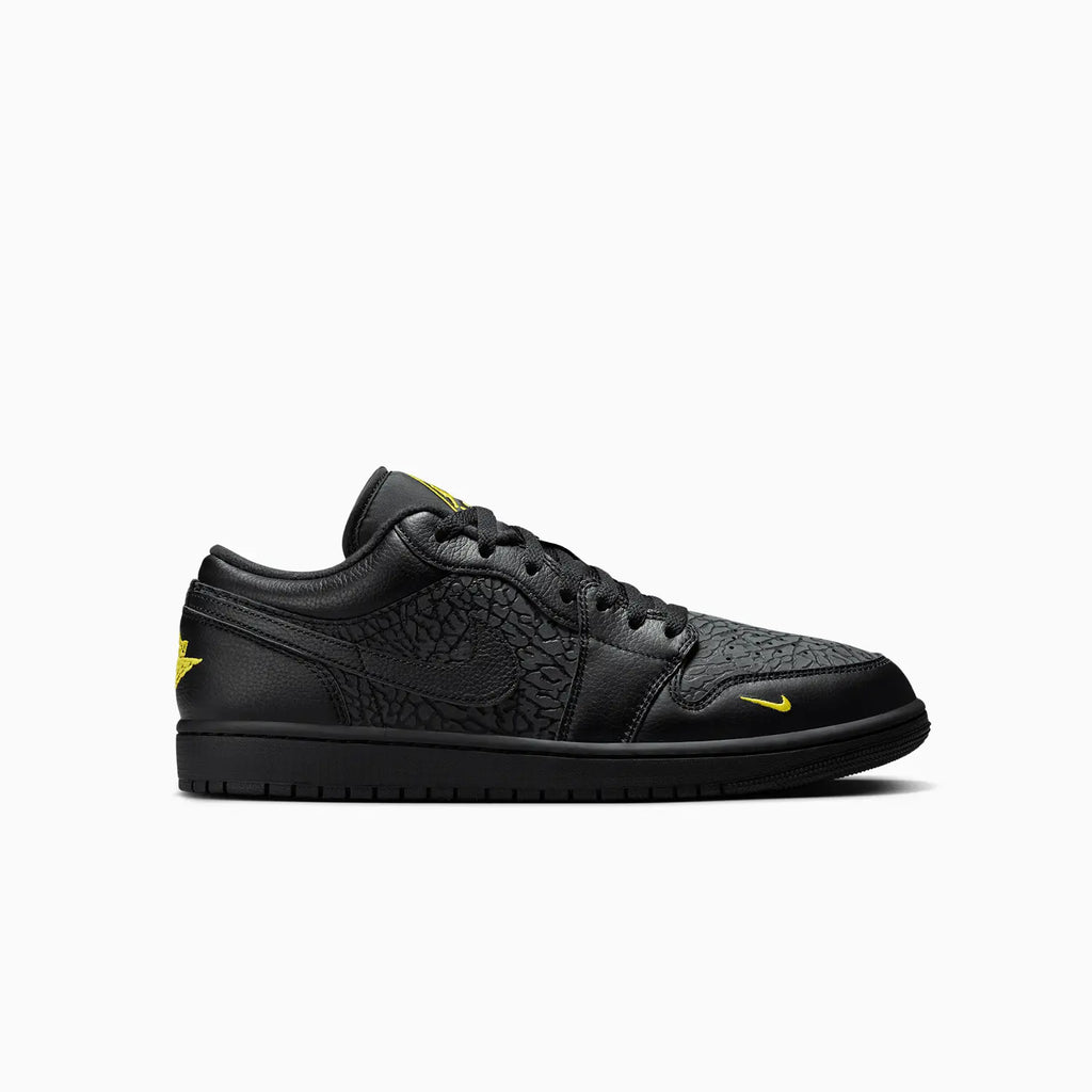 Air Jordan 1 Low SE para hombre 'Black Elephant Print'