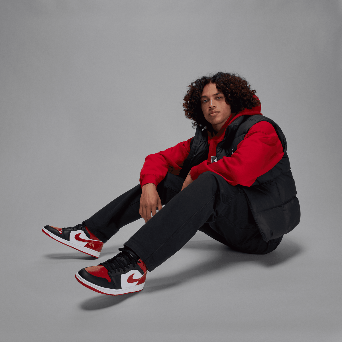 Air Jordan 1 Mid SE 'Patent Bred Toe' para hombre