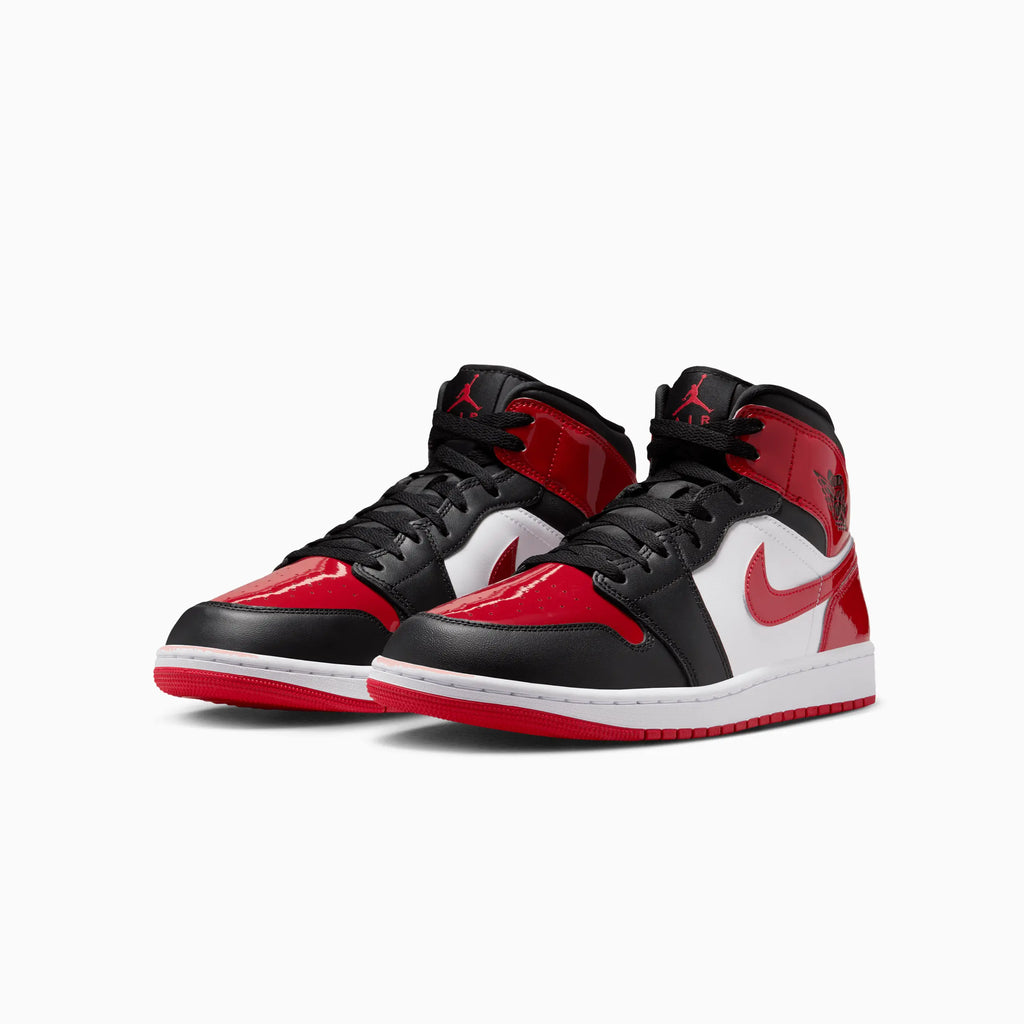 Air Jordan 1 Mid SE 'Patent Bred Toe' pour homme