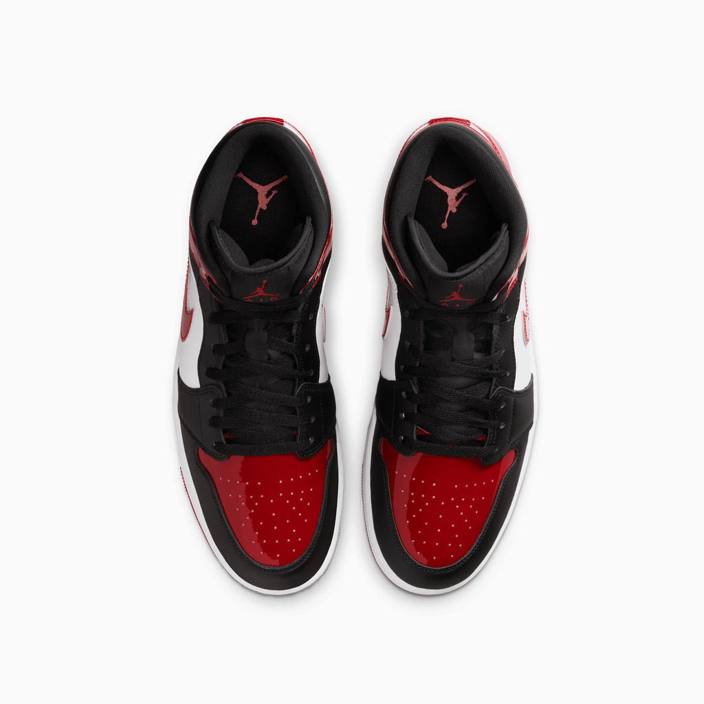 Air Jordan 1 Mid SE 'Patent Bred Toe' pour homme