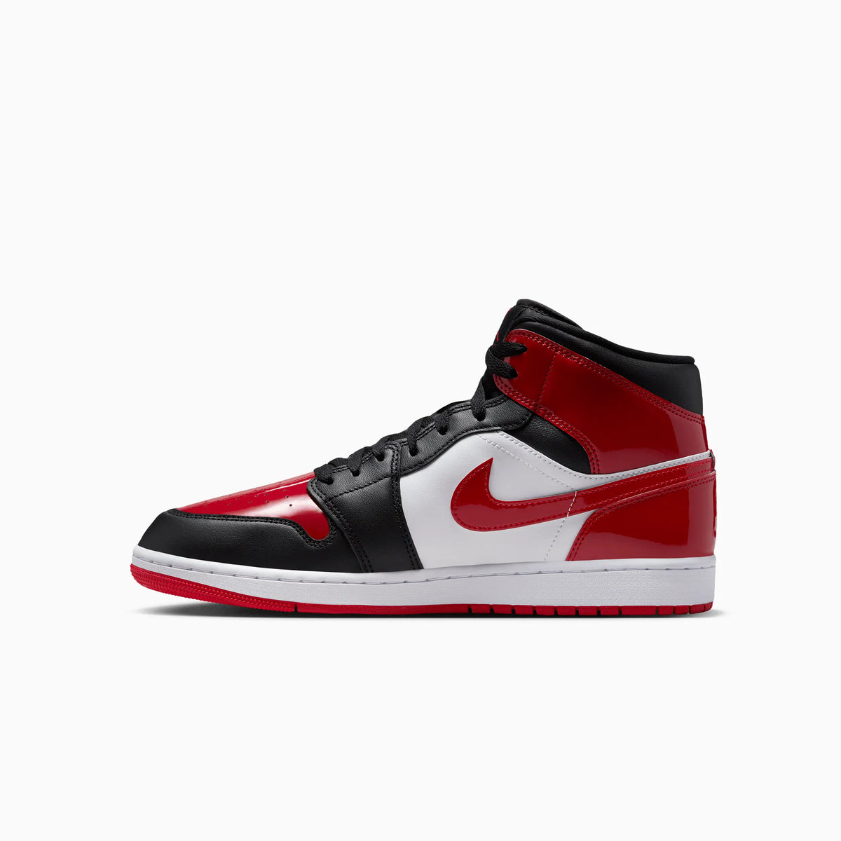 Air Jordan 1 Mid SE 'Patent Bred Toe' para hombre