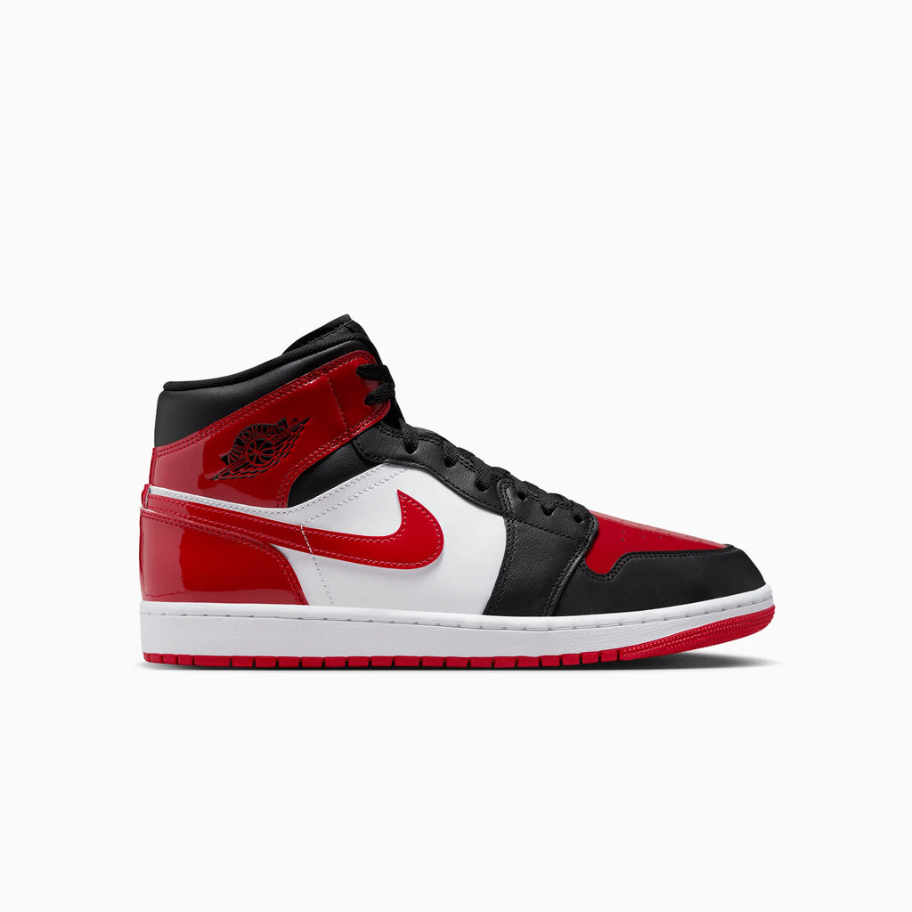 Air Jordan 1 Mid SE 'Patent Bred Toe' pour homme