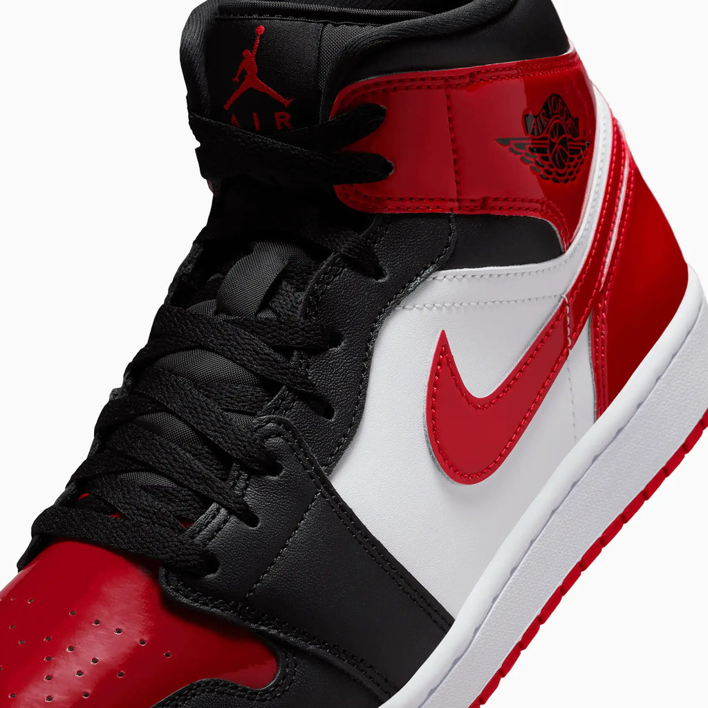 Air Jordan 1 Mid SE 'Patent Bred Toe' pour homme