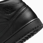 Air Jordan 1 Mid para hombre 'Triple Black'