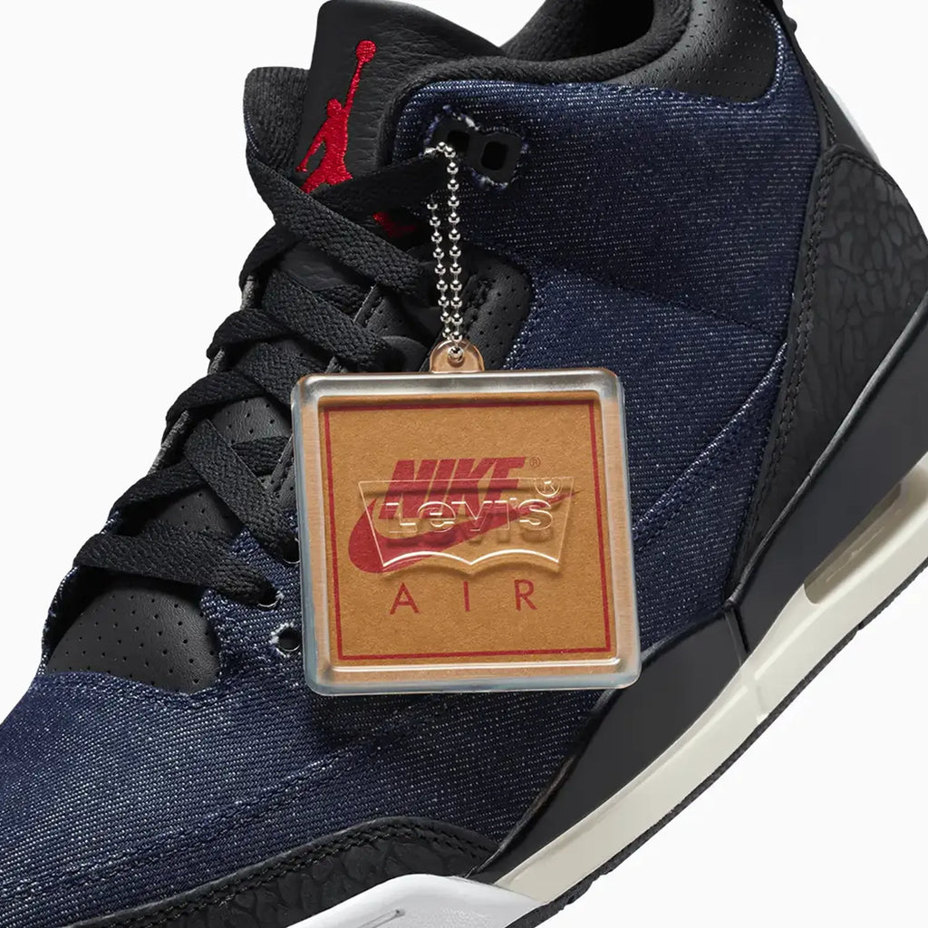 Men's Air Jordan 3 X Levis 'Indigo and Gym Red'