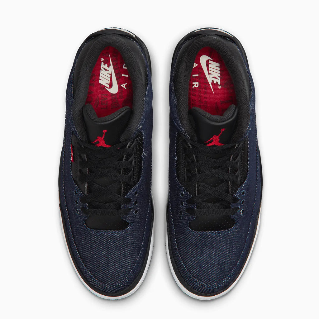 Men's Air Jordan 3 X Levis 'Indigo and Gym Red'