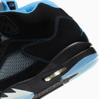 Air Jordan 5 Retro de hombre 'Black University Blue'