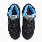 Air Jordan 5 Retro de hombre 'Black University Blue'