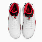 Air Jordan 5 Retro OG para hombre 'Fire Red Black Tongue'