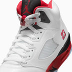 Air Jordan 5 Retro OG para hombre 'Fire Red Black Tongue'