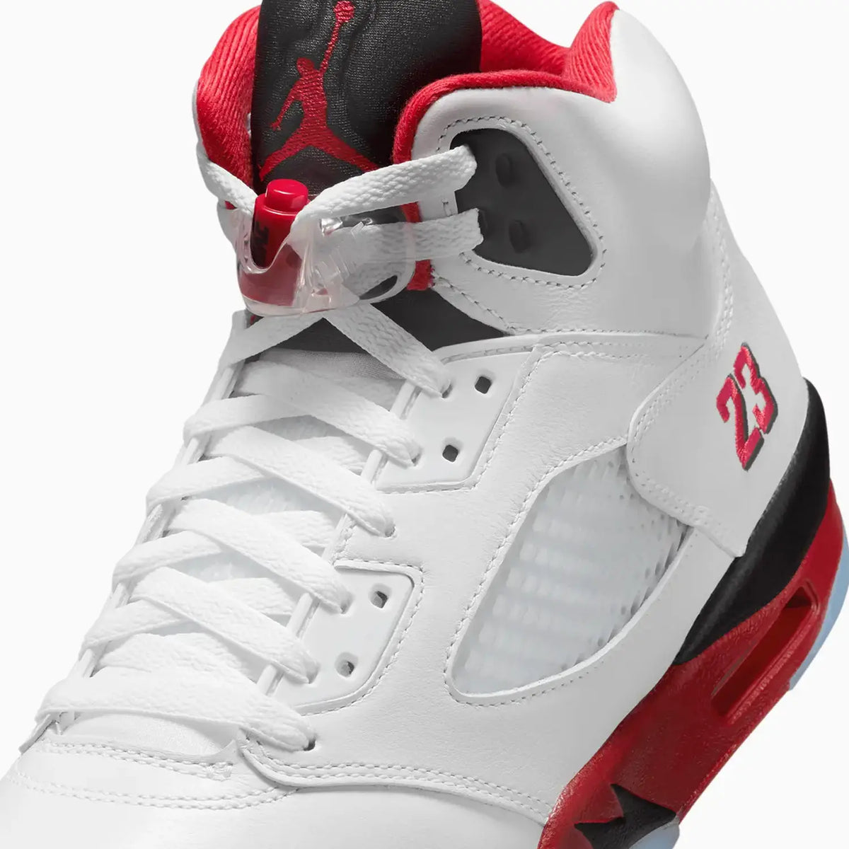 Air Jordan 5 Retro OG para hombre 'Fire Red Black Tongue'