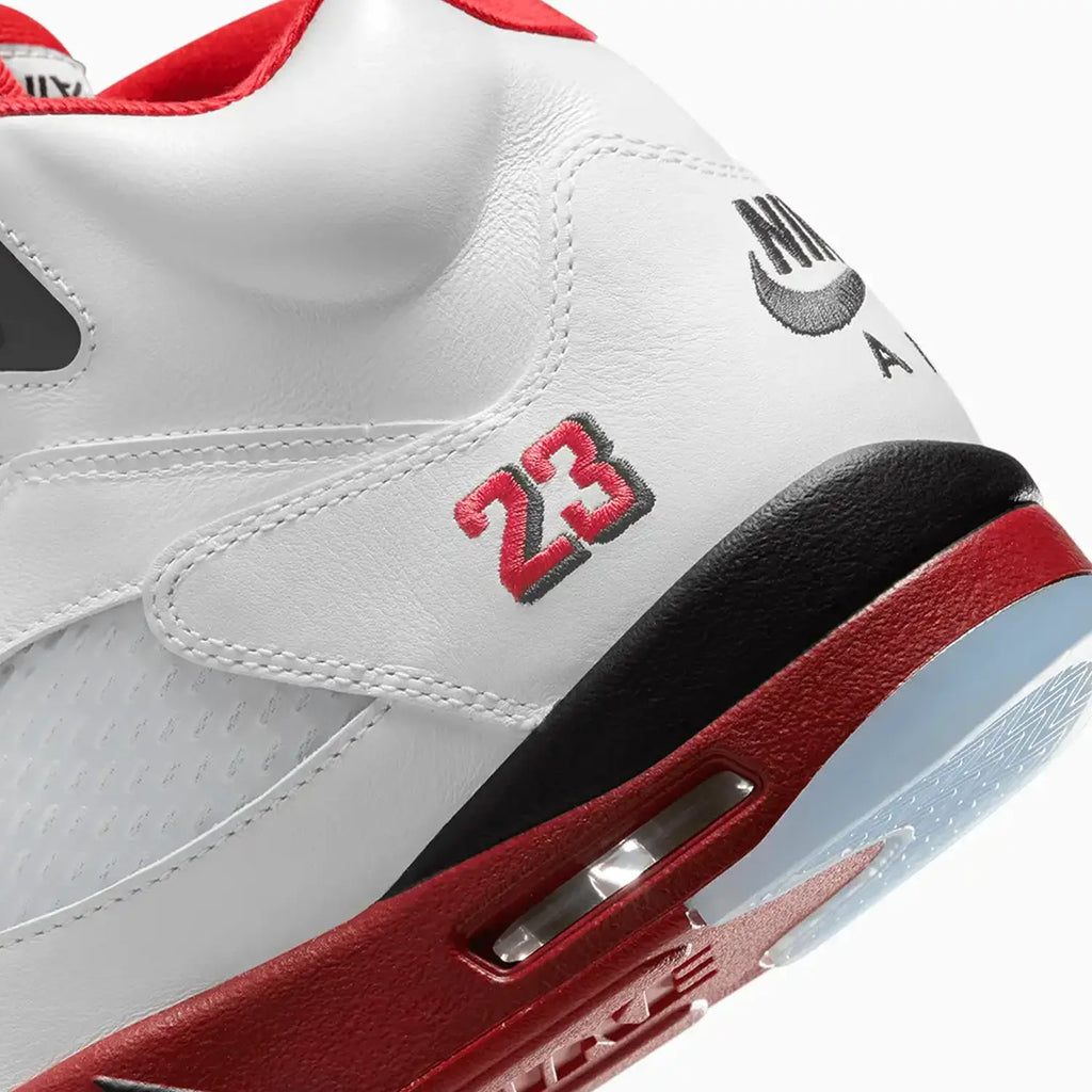 Air Jordan 5 Retro OG para hombre 'Fire Red Black Tongue'