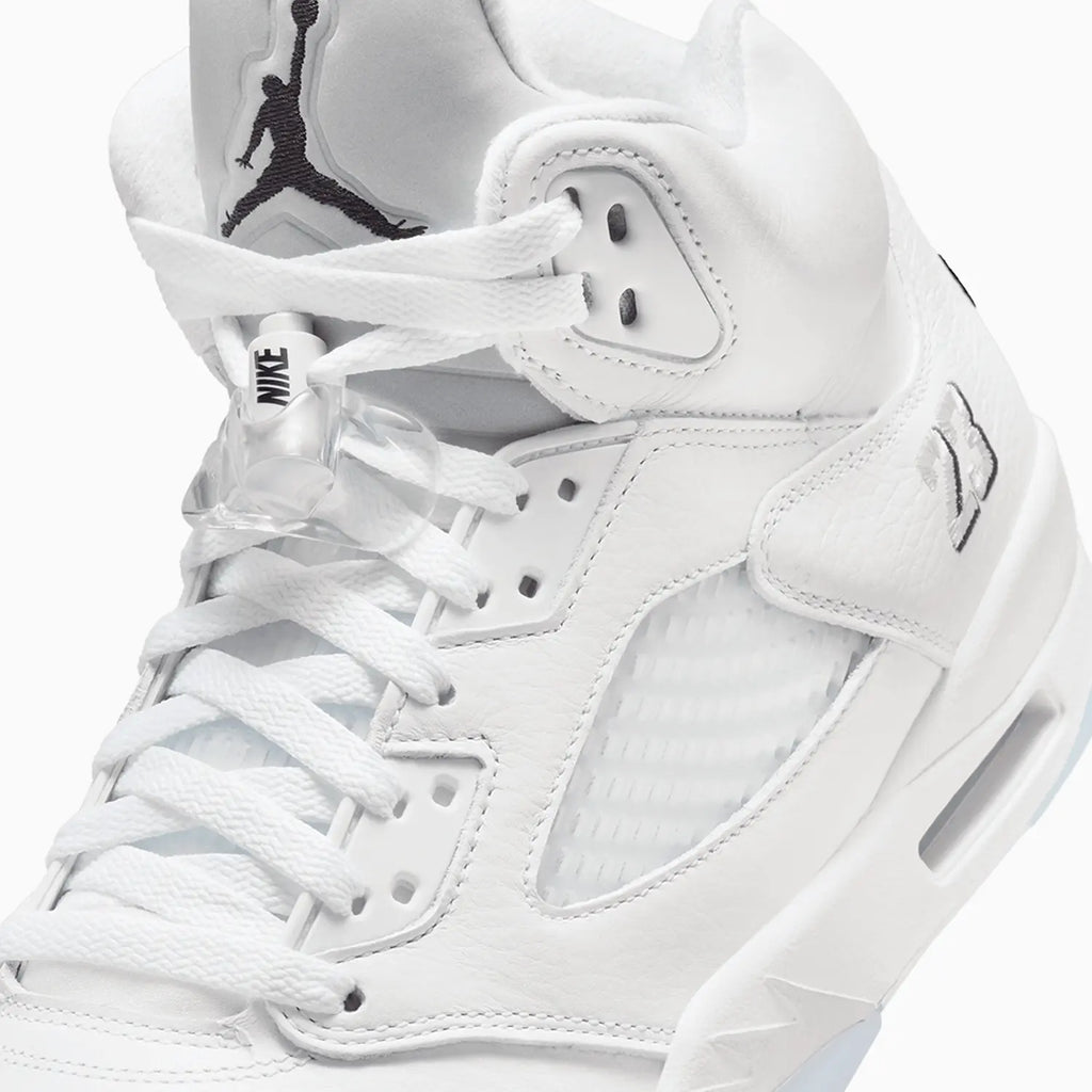 Air Jordan 5 Retro de hombre 'White Metallic'