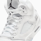 Air Jordan 5 Retro de hombre 'White Metallic'