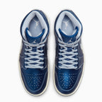 Women's Air Jordan 1 Mid SE 'Metallic Blue Quilted'