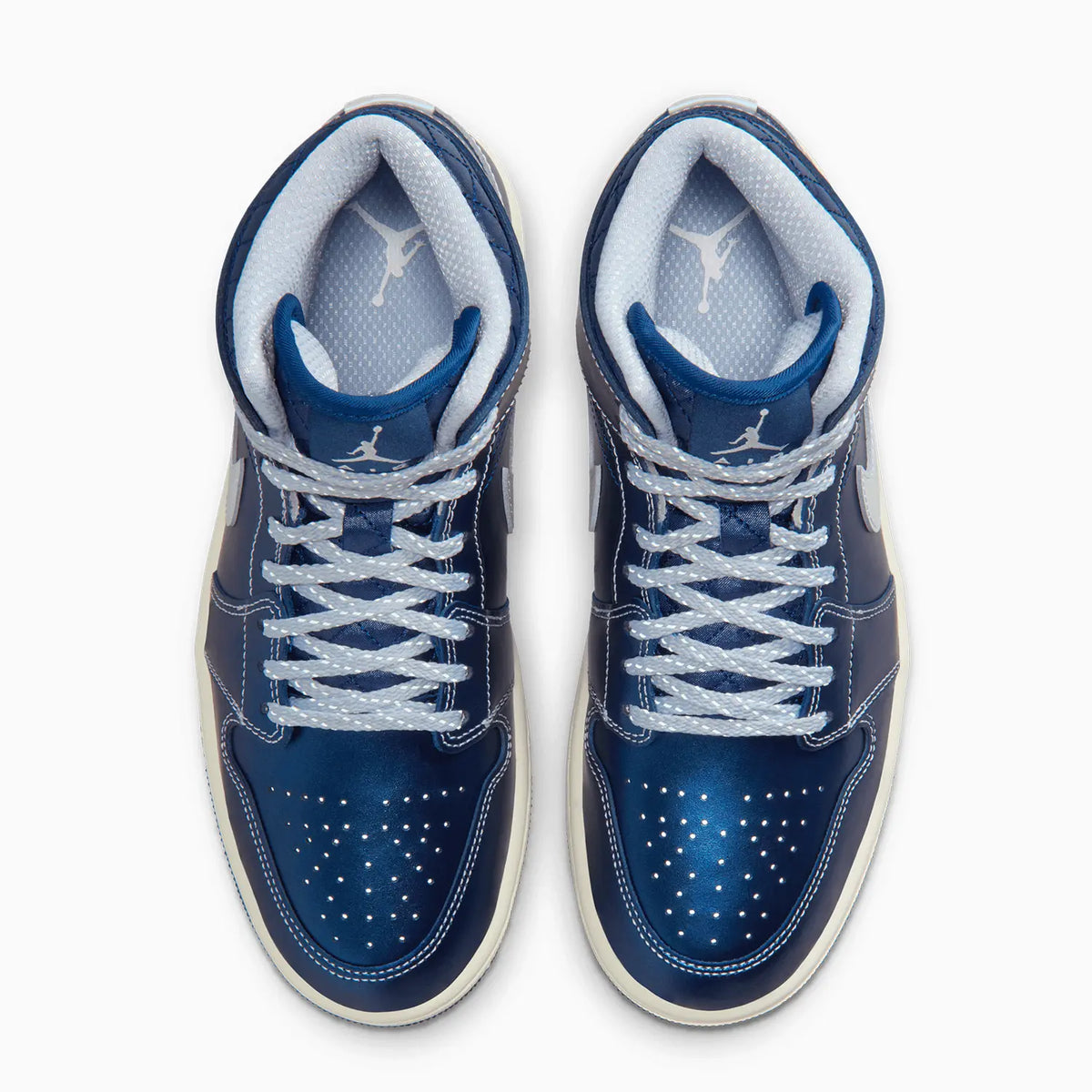 Women's Air Jordan 1 Mid SE 'Metallic Blue Quilted'