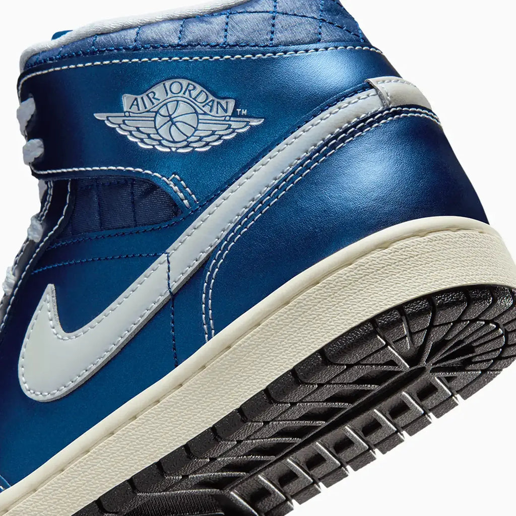 Women's Air Jordan 1 Mid SE 'Metallic Blue Quilted'