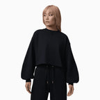 Conjunto de forro polar corto con dobladillo abierto Flight para mujer