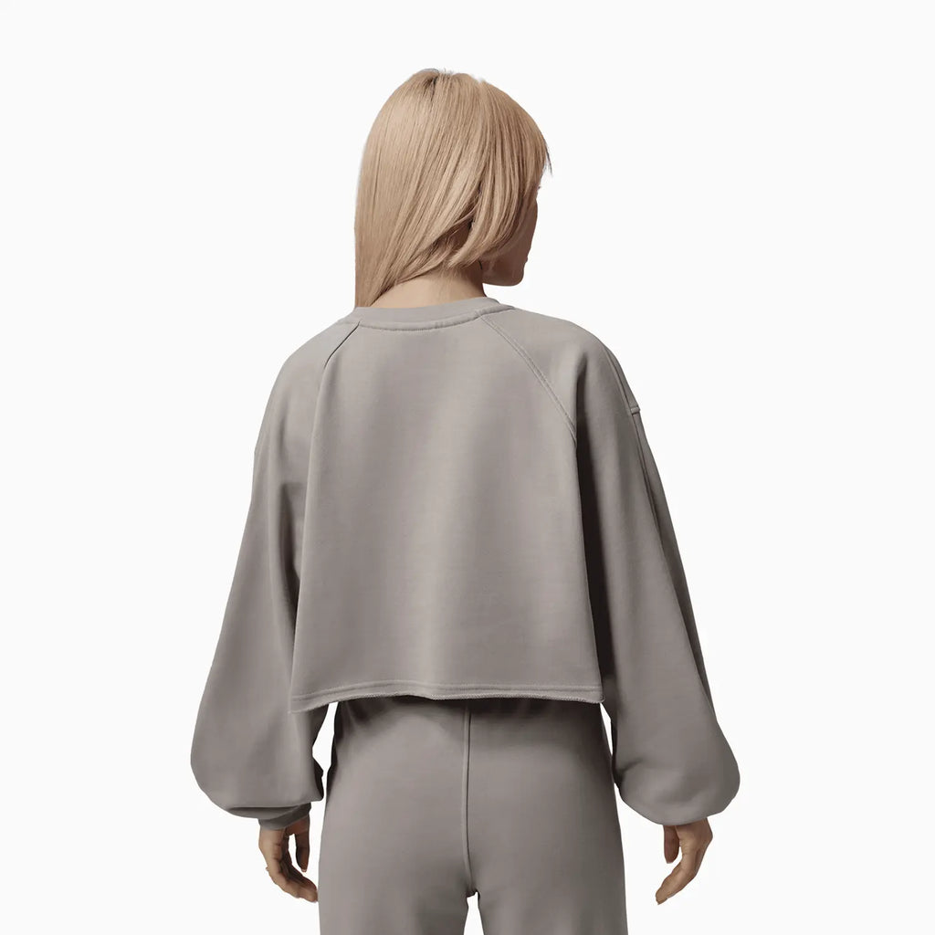 Conjunto de felpa corta con bajo abierto para mujer Flight