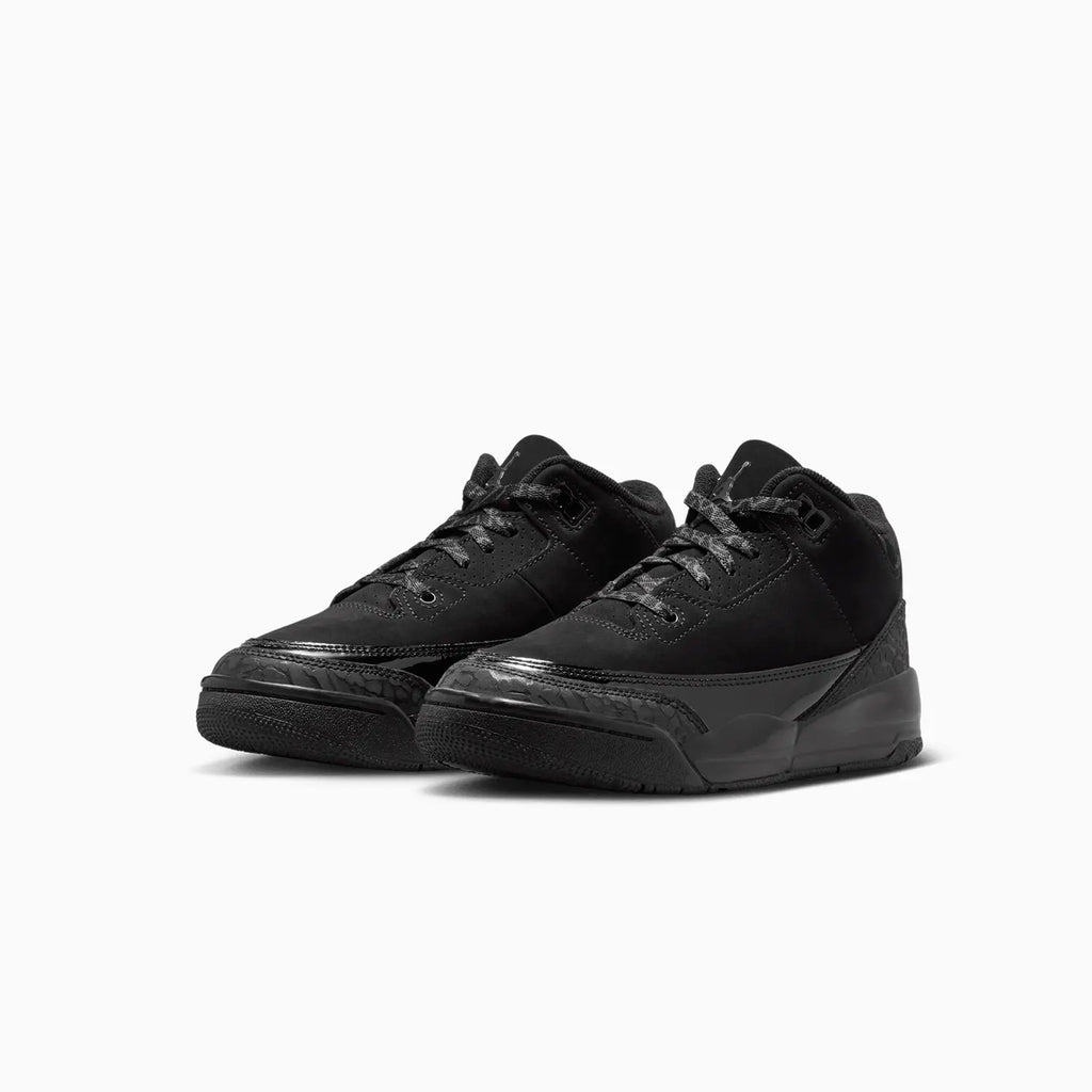 Air Jordan 3 Retro 'Black Cat' para niños de preescolar