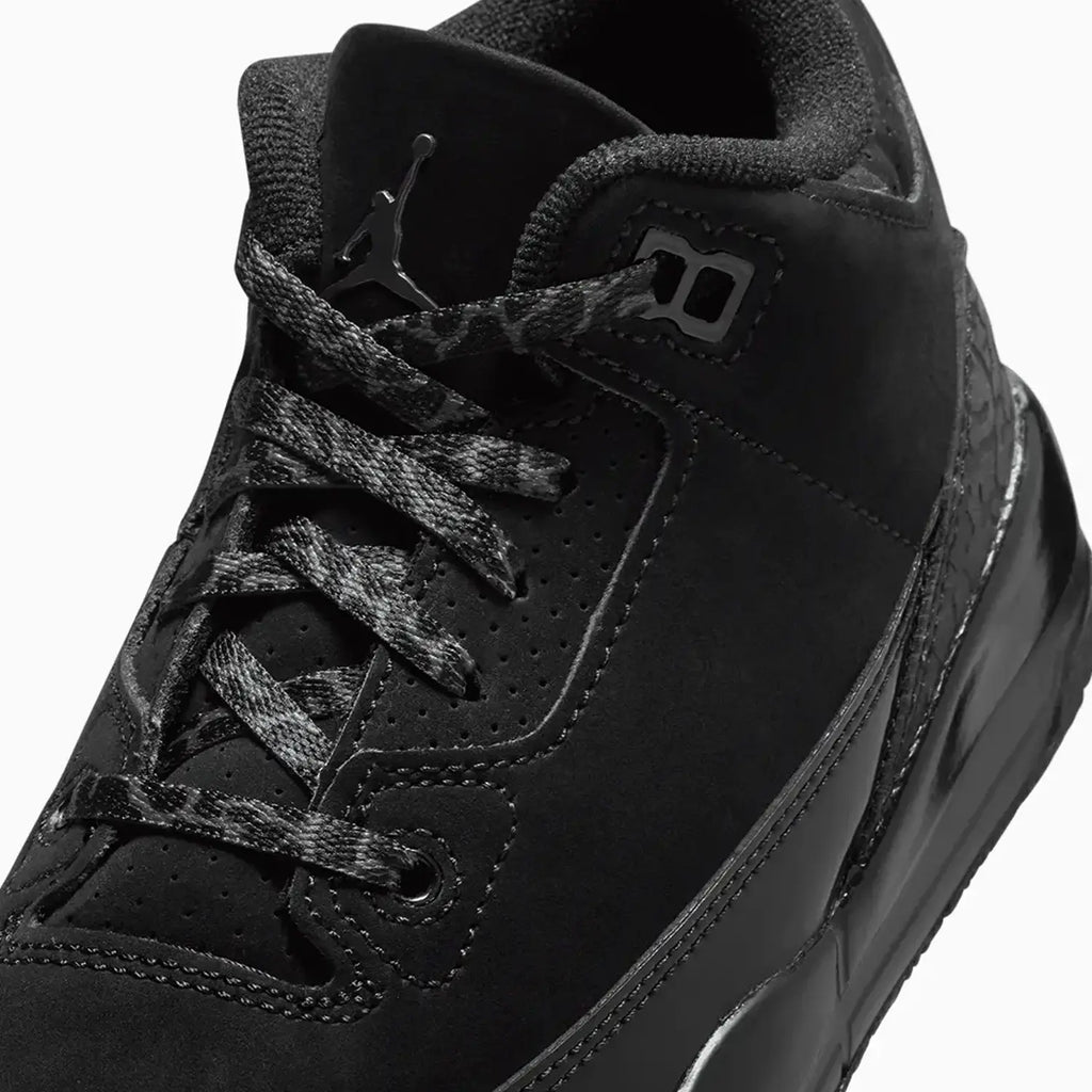 Air Jordan 3 Retro 'Black Cat' para niños de preescolar