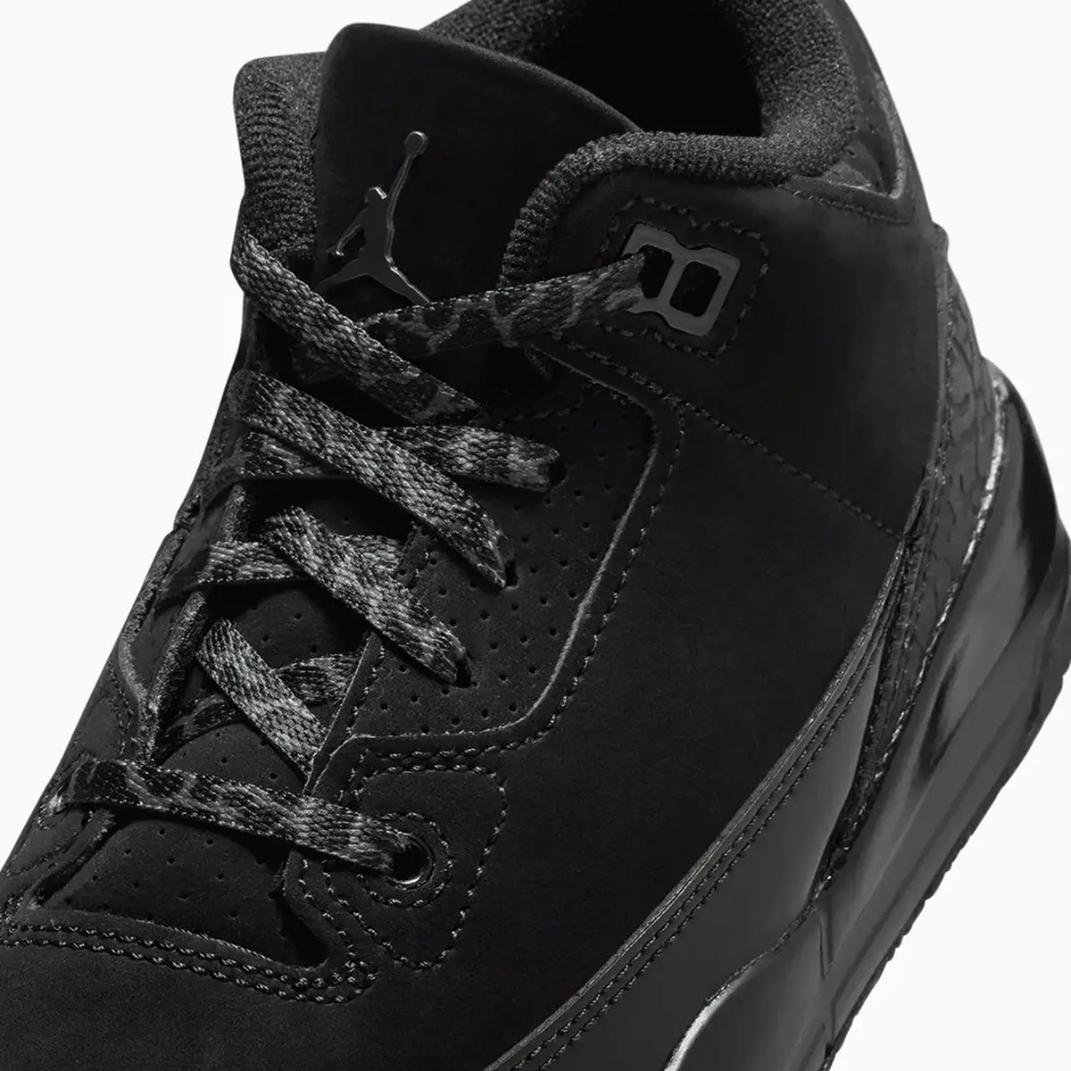 Air Jordan 3 Retro 'Black Cat' para niños de preescolar