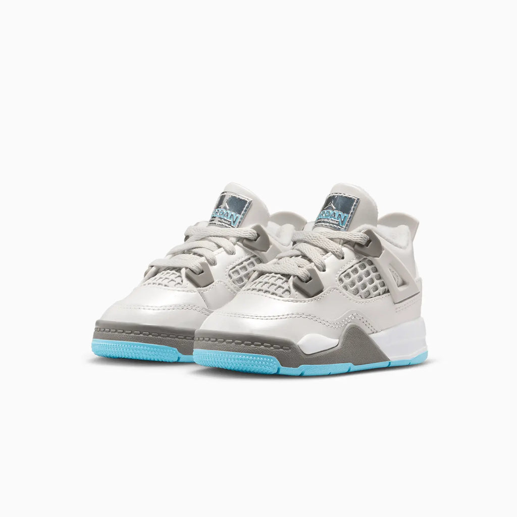 Air Jordan 4 Retro 'Blue Chill' para niños pequeños