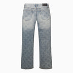 Pantalon en denim à logo embossé pour homme