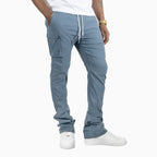 Pantalon empilé en nylon Adorni pour hommes